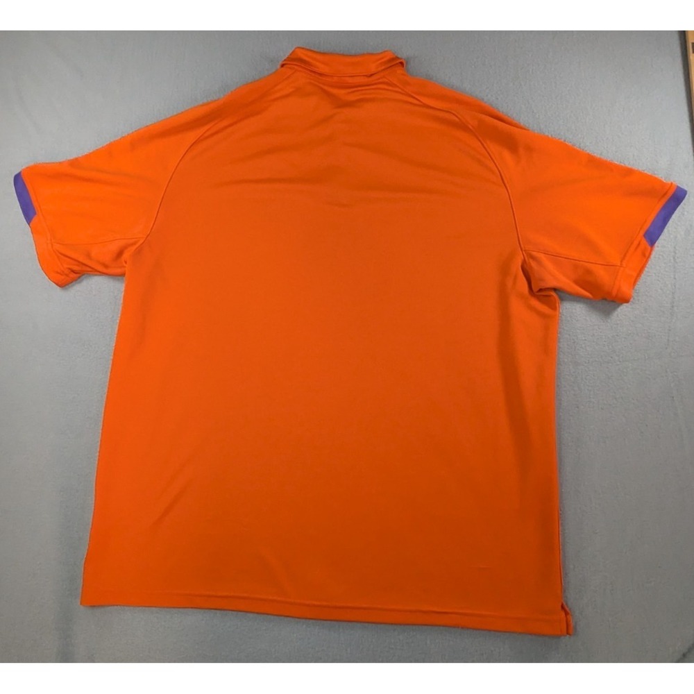 Nike Mens Clemson Tigers Dri-FIT Short Sleeve Polo Shirt Large Orange Solid - Picture 9 of 12